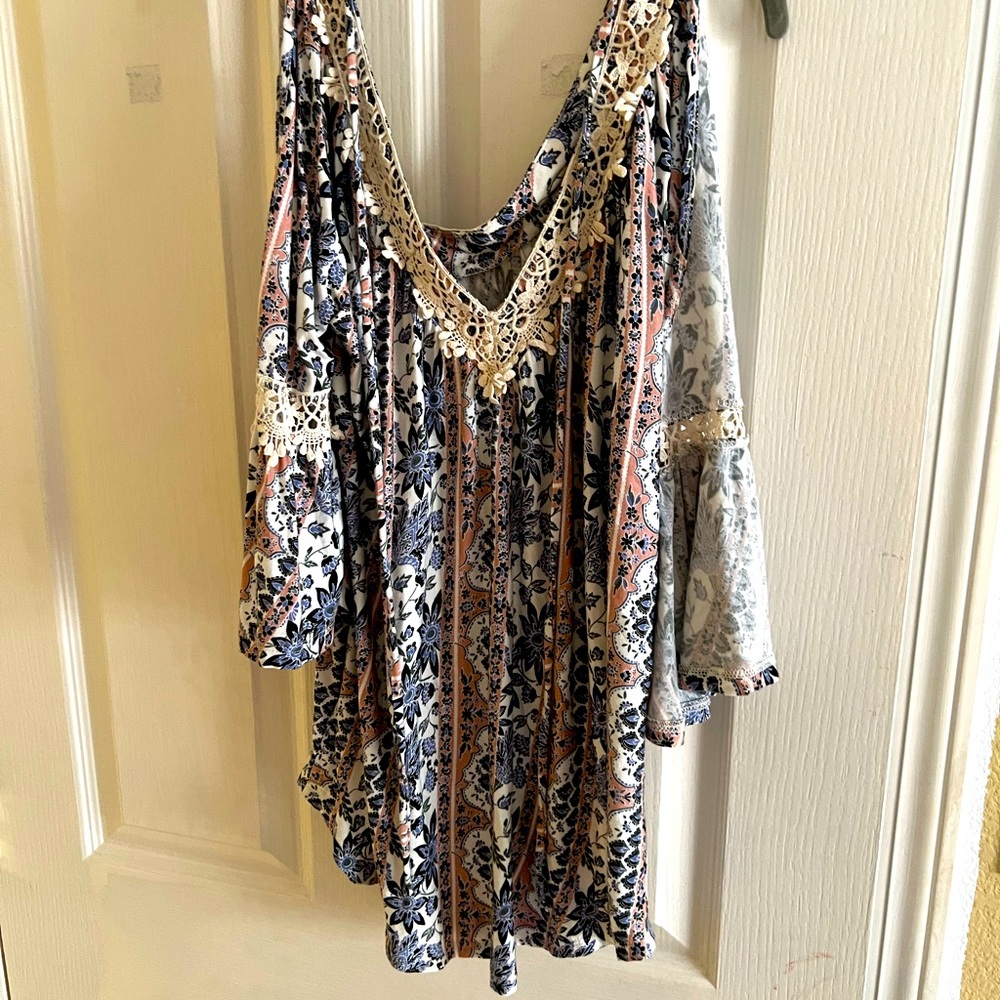 Cotton flower spring top M/L